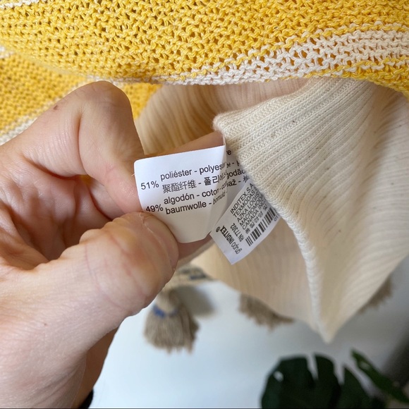 Zara Lightweight Striped Oversized Sweater Vest - Picture 5 of 7